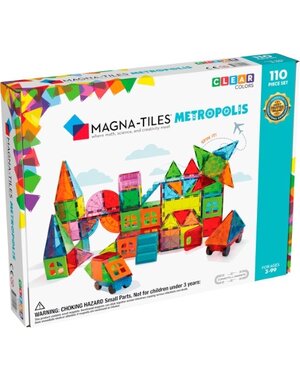 Magna Tiles Metropolis Clear Colors - 110 stuks