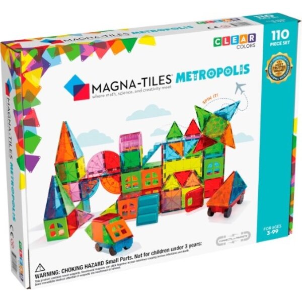 Magna Tiles Magna Tiles Metropolis Clear Colors - 110 stuks  - Copy