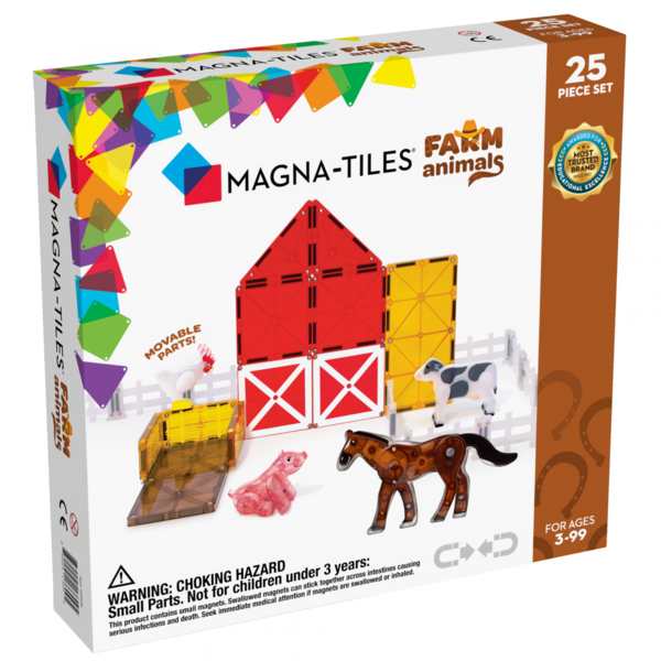 Magna Tiles Magna Tiles Farm Animals Dieren - 25 stuks