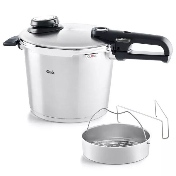 Fissler Fissler Vitavit Premium Snelkookpan met Inzet en Finecut, 6L