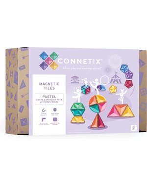 Connetix Pastel Shape Expension Pack | 48 Stuks