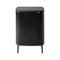 Brabantia Bo Touch Bin Hi Afvalemmer - 2 x 30 liter - Matt black