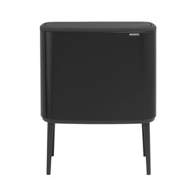 Brabantia Bo Touch Bin Afvalemmer 3 x 11 ltr - Matt Zwart