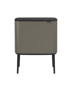 Brabantia Brabantia Bo Touch Bin Afvalemmer - 3 vakken - Platinum