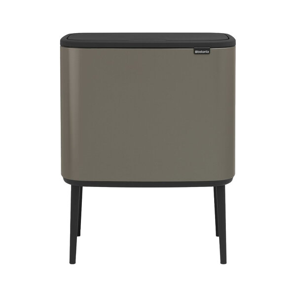 Brabantia Bo Touch Bin Afvalemmer - 3 x 11 liter - Platinum