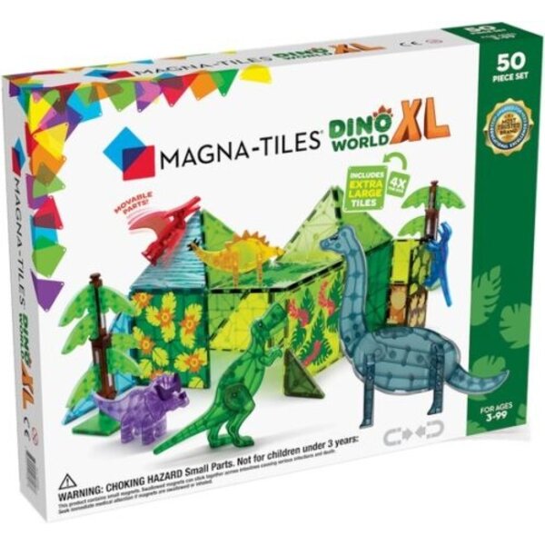 Magna Tiles Magna-Tiles Dino World XL | 50-Piece Set