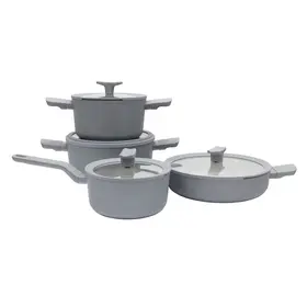 BergHOFF BergHOFF Pannenset Balance Recycled Moonmist 4 delig - Downdraft