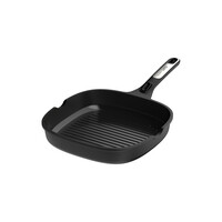 Leo Recycled Grillpan met afneembare greep- Phantom -26cm