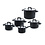 BK BK Flow Cool Black Kookpannenset- 5 delig - RVS - Veilig afgietsysteem