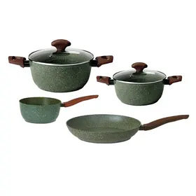 TVS Natura TVS Natura Induction Pannenset - 4 delig - met glazen deksels