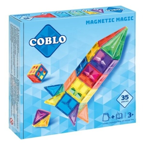 Coblo Coblo Magnetische bouwstenen Classic - 35 delig