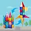 Picasso Tiles PicassoTiles Rocket Booster set - 32 delig