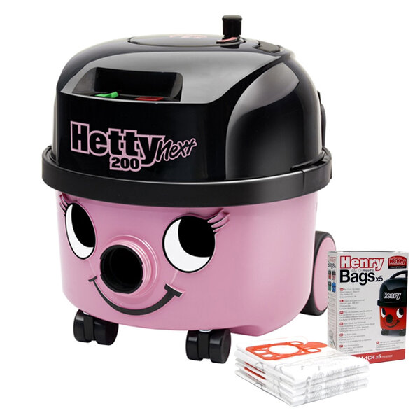 Numatic Numatic Hetty Next HVN208 Stofzuiger - Roze - met Gratis pak stofzuigerzakken