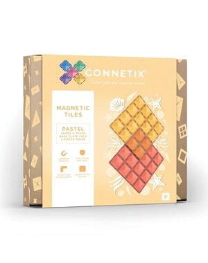 Connetix 2 basisplaten 30 x 30 cm - magnetisch constructiespeelgoed