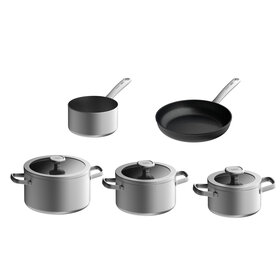 BergHOFF BergHOFF Leo Pannenset Graphite 5 delig - gerecycled RVS