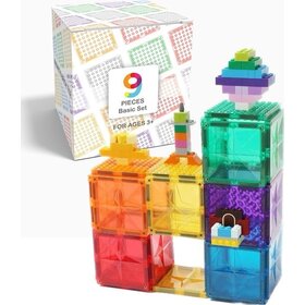 MNTL MNTL 9-delige Magnetische Tegel Set Kleurrijk