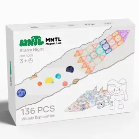 MNTL MNTL Sterrennacht magneet speelgoed - 136 stuks