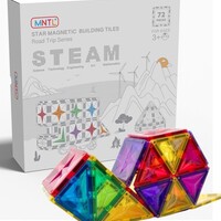 MNTL - Magnetic Tiles - Magnetische Tegels - 72 Stuks - Magnetisch Bouwspeelgoed