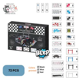 MNTL MNTL Magnetische Autobaan Set 72-delig