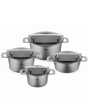 Fissler Phi Collection Pannenset met Glasdeksels, 4-delig