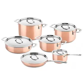DUCQ Koperen Pannenset - 6-Delig