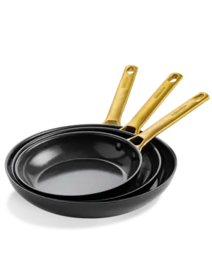 Greenpan Padova reserve Black koekenpannenset 20cm + 24cm + 28cm