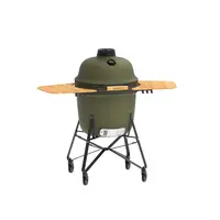 Barbecue Ketel barbecue - BBQ 58cm - mat emaille groen