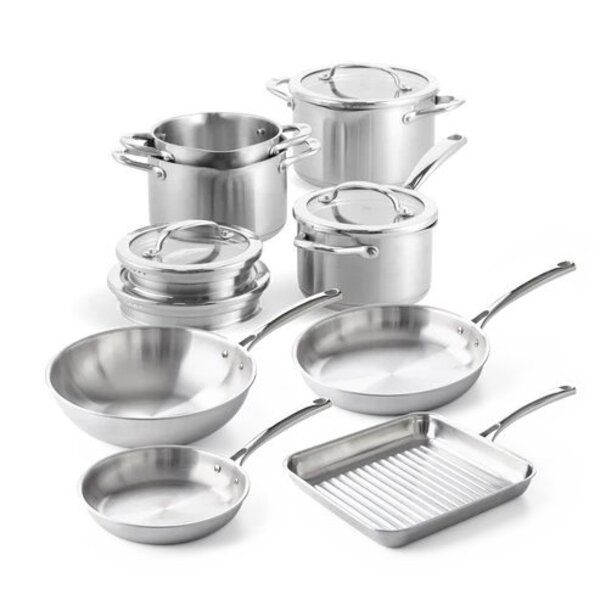 BK Cookware Twist voordeel Pannenset RVS edelstaal 8 delig