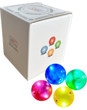 MNTL Lichtgevende Ballen Knikkerbaan 4 Stuks