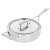 Demeyere Industry 5 Sauteerpan Dichte rand met deksel  24 cm