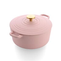 Bourgogne Braadpan - Blush Pink - 24 cm - Gietijzer