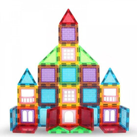 Magic Magnetic Magnetic Tiles Construction Blocks Veelkleurig 45 stuks