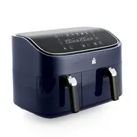 BK Supreme Airfryer XXXL 9L (3+6L) - Zwart - PFAS vrij