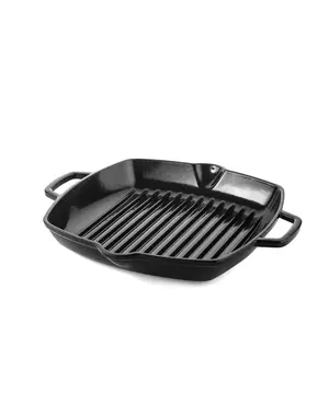 DUCQ Grillpan Gietijzer Zwart - 28cm