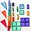 Learn and Grow Toys Learn and Grow Magnetische tegels - Basispakket 64 delig