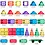 Learn and Grow Toys Learn and Grow Magnetische tegels - Bouwers pakket 110 delig