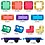 Learn and Grow Toys Learn and Grow Magnetische tegels - Auto pakket 28 delig