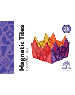 Learn and Grow Toys Magnetische tegels - Geometrisch 36 delig
