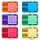 Learn and Grow Toys Learn and Grow Magnetische tegels - Kleine Vierkanten 36 delig