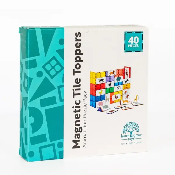 Learn and Grow Toys Learn and Grow Magnetische Toppers - Dieren duo 40 delig