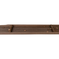 Wedstrijd sjoelbak - hoogwaardig walnoot hout - 200 cm - 30 walnoot houten sjoelschijven