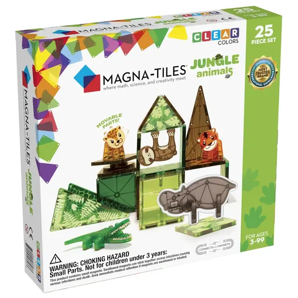 Magna Tiles Magna Tiles Jungle Animals Dieren - 25 stuks