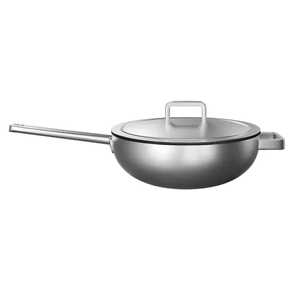 KOQI KOQI Uma Wokpan 3-ply 28cm wok met deksel