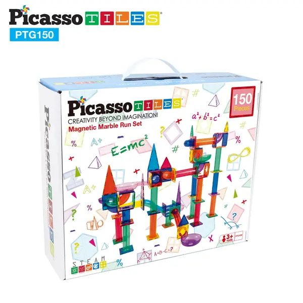 Picasso Tiles PicassoTiles 150-delige knikkerbaan bouwstenenset