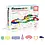 Picasso Tiles PicassoTiles  Magnetische Tegels Racebaan met LED-auto's 50 stuks