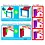 Picasso Tiles PicassoTiles  Magnetische Tegels Racebaan met LED-auto's 50 stuks