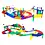 Picasso Tiles PicassoTiles  Magnetische Tegels Racebaan met LED-auto's 50 stuks