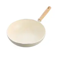 Nordics Antiaanbak Wokpan Crème - 28 cm