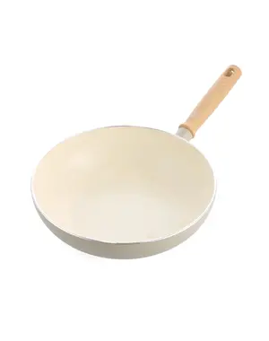 Greenchef Nordics Antiaanbak Wokpan Crème - 28 cm