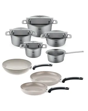 Fissler Phi Collection Pannenset met Glasdeksels, 8-delig
